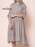 Women's Solid Color Pocket Cotton Dress