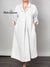 Women's V-Neck Pocket Cotton Dress