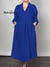 Women's V-Neck Pocket Cotton Dress
