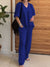 Women's Loose and Casual Cotton And Linen Shirt and Pats Set
