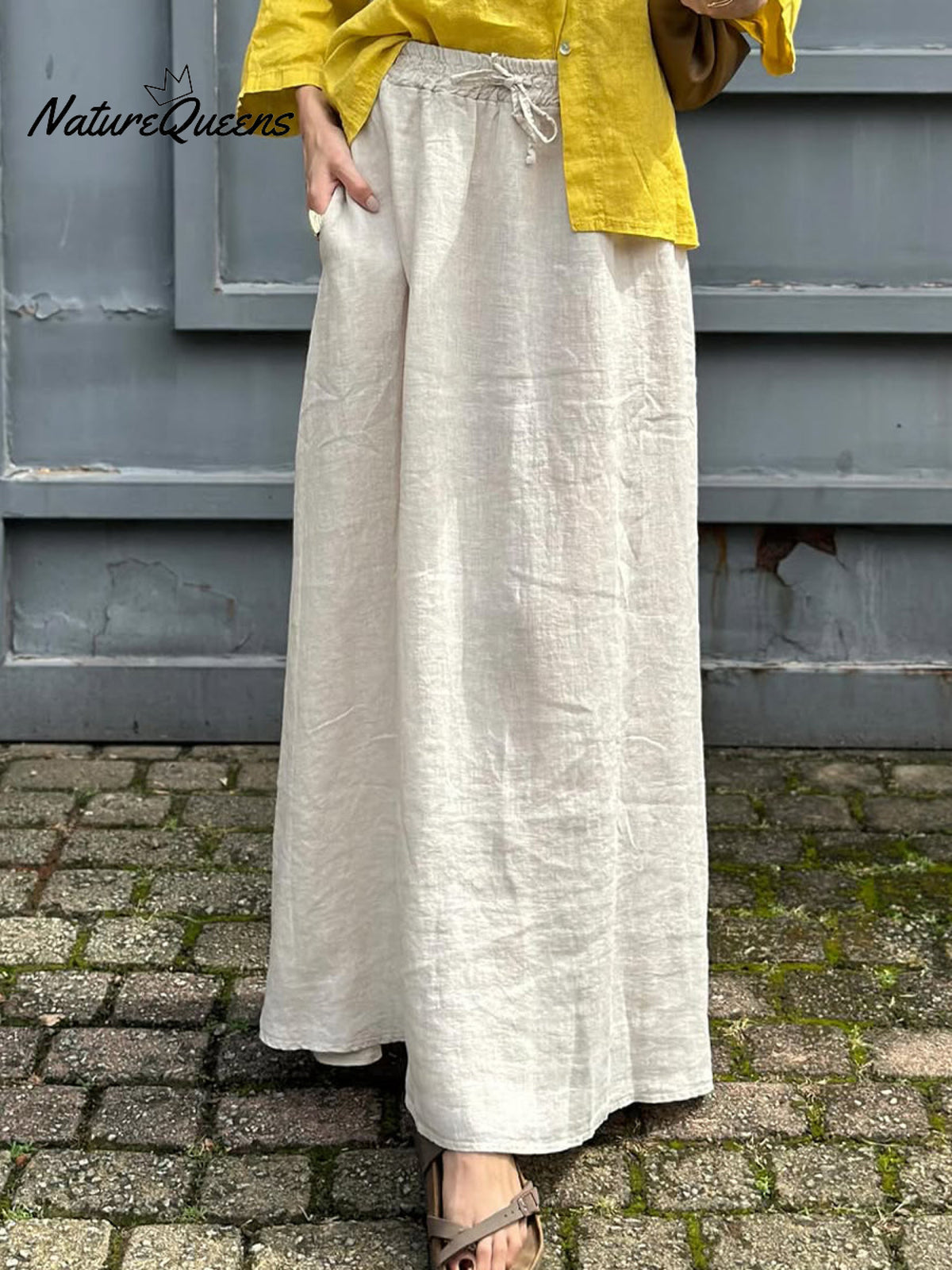 Women's Linen Pocket Skirt