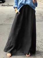 Women's Linen Pocket Skirt