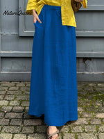 Women's Linen Pocket Skirt