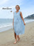 Women's Sleeveless Linen Pocket Dress