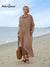 Women's Peter Pan Collar Loose Casual Short Sleeve Linen Dress