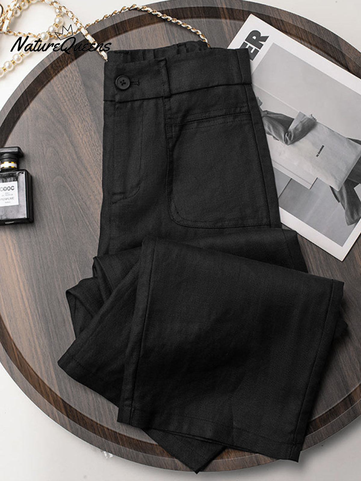 Women's Cotton And Linen Casual Pants