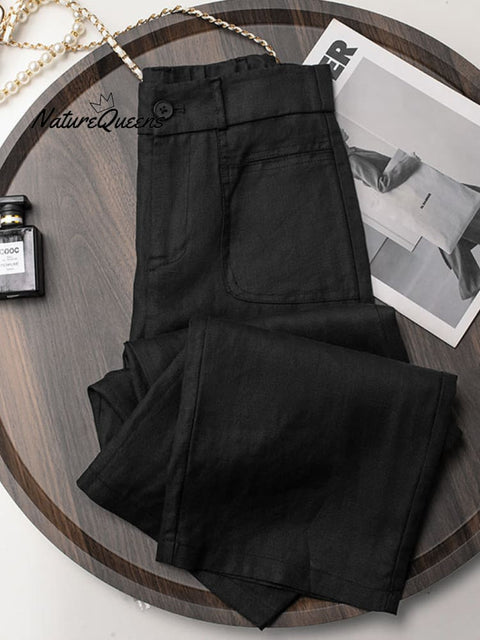 Women's Cotton And Linen Casual Pants