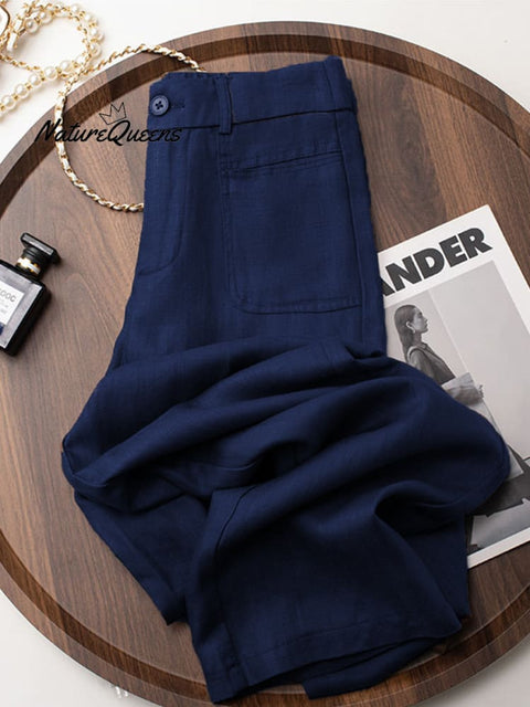 Women's Cotton And Linen Casual Pants