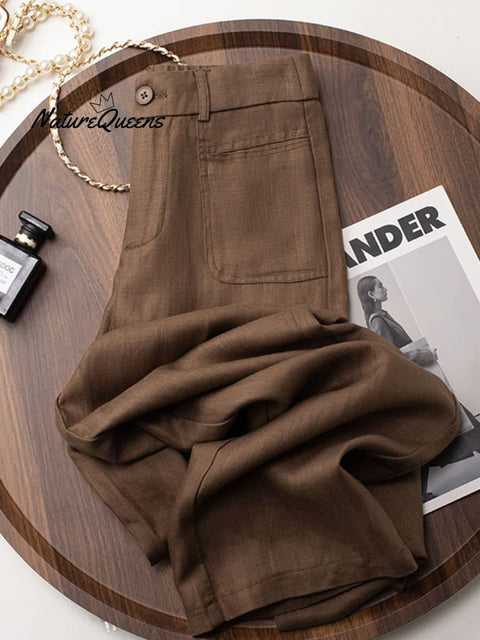 Women's Cotton And Linen Casual Pants