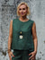 Women's 100% Linen Sleeveless Top and Pats Sets