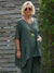Women's V Neck 100% Linen Shirt