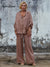 Women's Casual Hooded 100% Linen Jacket
