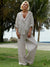 Women's Casual Hooded 100% Linen Jacket