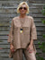 Women's Crew Neck 100% Linen Shirt
