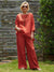 Women's Crew Neck 100% Linen Shirt