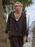 Women's Causul 100% Linen Hooded Jacket