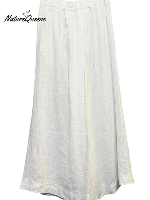 Women's Cotton And Linen Casual Wide Leg Pants