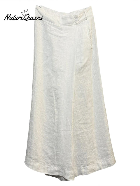 Women's Cotton And Linen Casual Wide Leg Pants