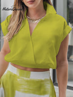 Women's Sleeveless Cotton and Linen Top