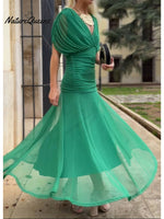 🔥Limited time promotion Women's Elegant Mesh Boutonniere Dress