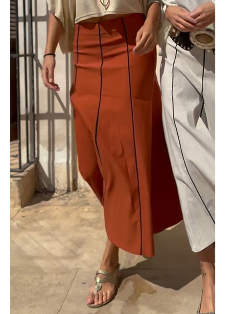 Women's Elegant Hem Cotton Skirt