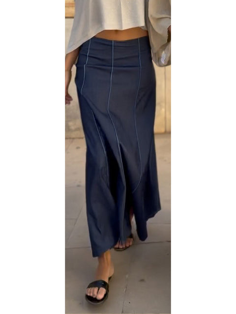Women's Elegant Hem Cotton Skirt