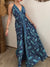 Women's Vintage Paisley Print Cotton Maxi Dress