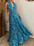 Women's Vintage Paisley Print Cotton Maxi Dress