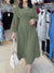 Women's Elegant Cotton and Linen Waist Dress