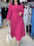 Women's Elegant Cotton and Linen Waist Dress