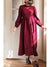 Women's Wool Long-sleeved Tie-knit Dress