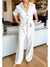 Women's Casual Cotton Long Sleeve Pocket Jumpsuit
