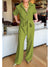 Women's Casual Cotton Long Sleeve Pocket Jumpsuit