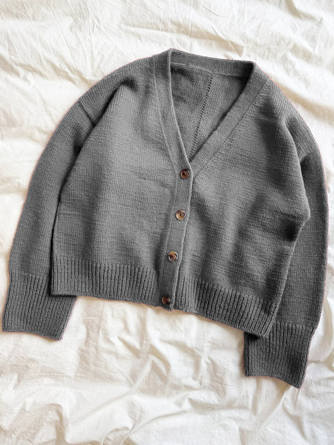 Women's Wool V-neck Long-sleeved Knitted Cardigan