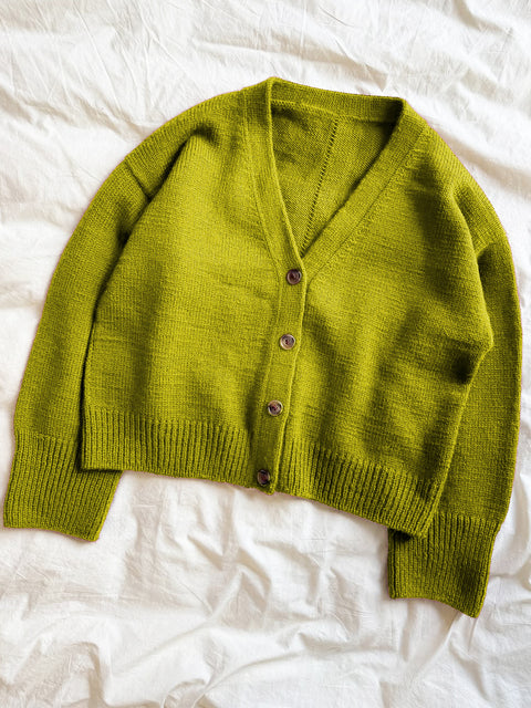 Women's Wool V-neck Long-sleeved Knitted Cardigan