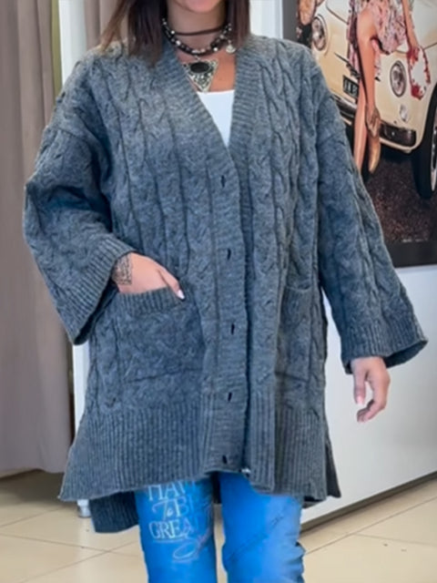 Women's Casual Wool Cardigan Sweater