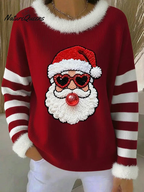 Women's Christmas Print Casual Hooded Sweatshirt