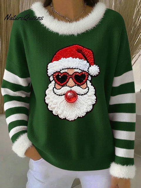 Women's Christmas Print Casual Hooded Sweatshirt