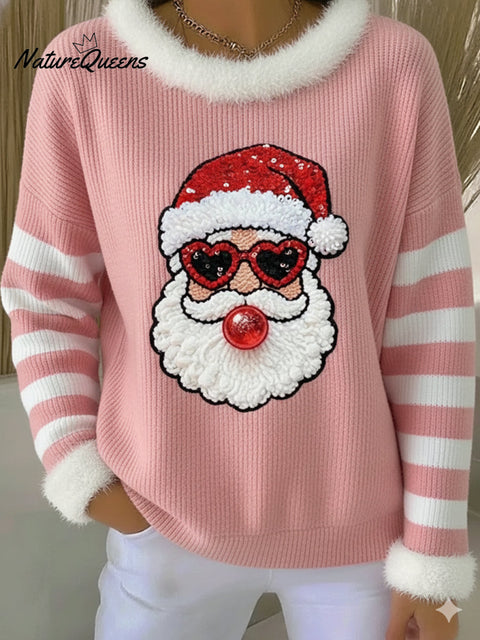 Women's Christmas Print Casual Hooded Sweatshirt