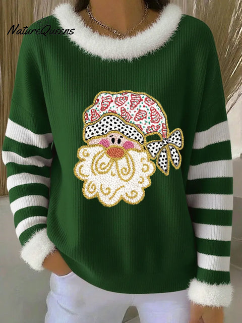 Women's Christmas Print Casual Hooded Sweatshirt
