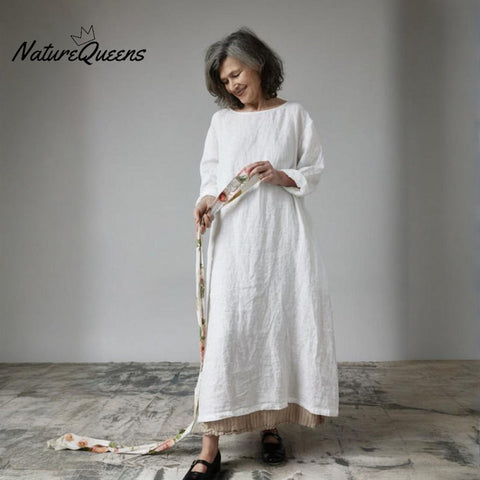 Women's Linen Maxi Dress