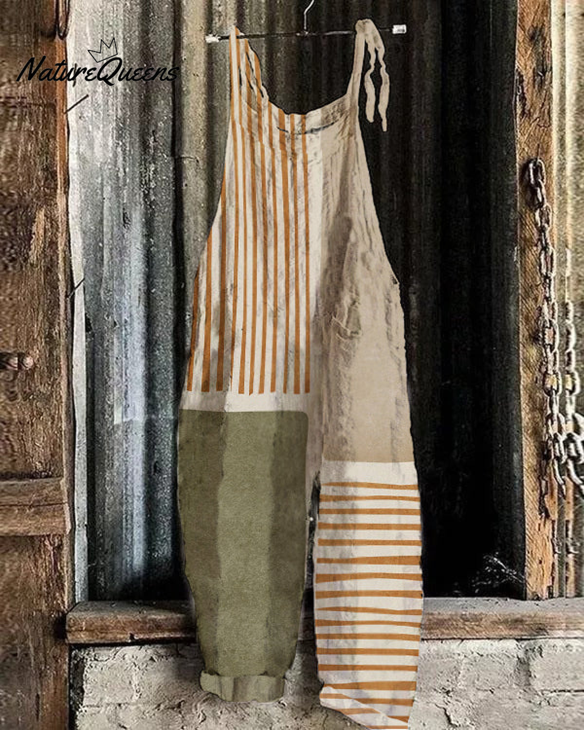 Abstract Geometric Print Casual Wide-leg Jumpsuit