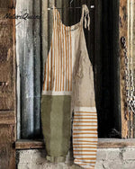 Abstract Geometric Print Casual Wide-leg Jumpsuit