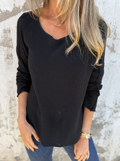 Women's Knitted See-through Sweater