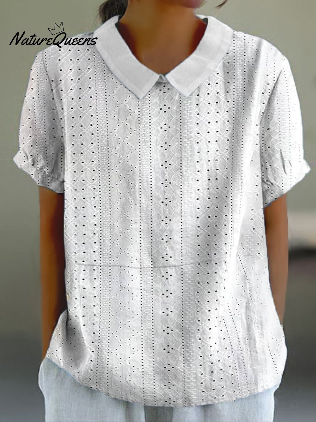 Women’s Casual Cotton And Linen Tops As Shown / S