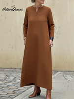 Women's Elegant Simple Solid Color A-line Dress