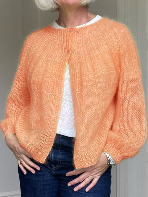 Basic Solid Color Knitted Cardigan