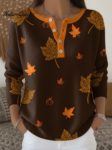 Women's Fall Thanksgiving Printed Tops