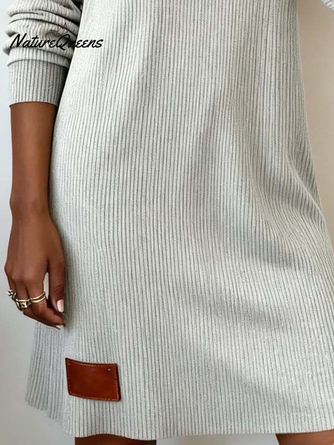 Women'S Casual Featured Patchwork Dress