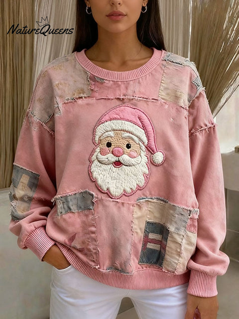 Women's Casual Christmas Print Long Sleeve Sweatshirt